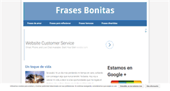 Desktop Screenshot of frasesbonitasweb.com